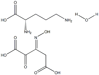 L-ornithine oxime-ketoglutarate hydrate Struktur