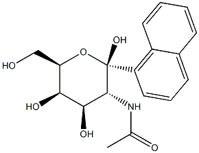 1-Naphthyl2-acetamido-2-deoxy-b-D-galactopyranose Struktur