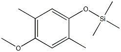 (4-Methoxy-2,5-dimethyl-phenoxy)-trimethyl-silane Struktur