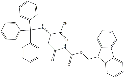 FMOC-trityl-L-Asparagin Struktur