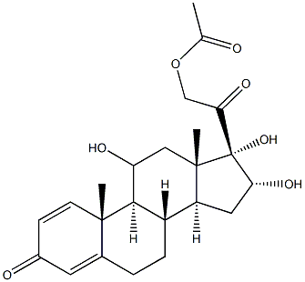 16A-HYDROXY-PREDNISOLONE ACETATE Struktur