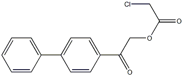 p-phenylphenacyl chloroacetate Struktur