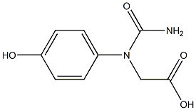 N-carbamoyl-4-hydroxyphenylglycine Struktur