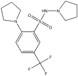 pyrrolidyl-2-pyrrolidyl-5-(trifluoromethyl)benzenesulfonamide Struktur