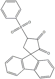 4-(phenylsulfonyl)spiro(cyclopentane-1,9'-(9H)fluorene)-2,3-dione Struktur