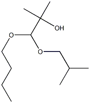 (1-(2'-methylpropoxy)-2-hydroxy-2-methylpropoxy)butane Struktur