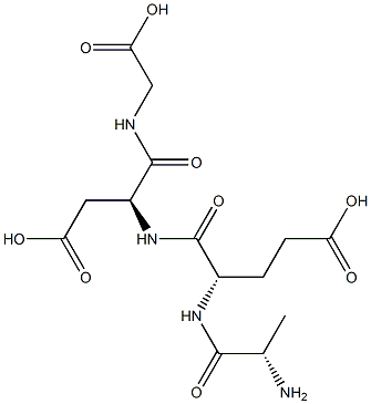 alanyl-glutamyl-aspartyl-glycine Struktur