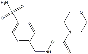 4-((4-morpholinylthiocarbonylsulfenylamino)methyl)benzenesulfonamide Struktur