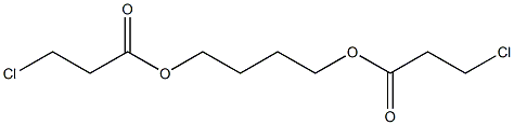 BUTANE-1,4-DIYLBIS(3-CHLOROPROPANOATE) Struktur