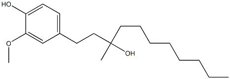 3-METHYL-1-(4-HYDROXY-3-METHOXYPHENYL)UNDECAN-3-OL Struktur