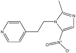 PYRIDINE,4-(2-(2-METHYL-5-NITROIMIDAZOL-1-YL)ETHYL)- Struktur