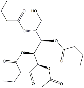 GLUCOSEMONOACETATETRIBUTYRATE Struktur