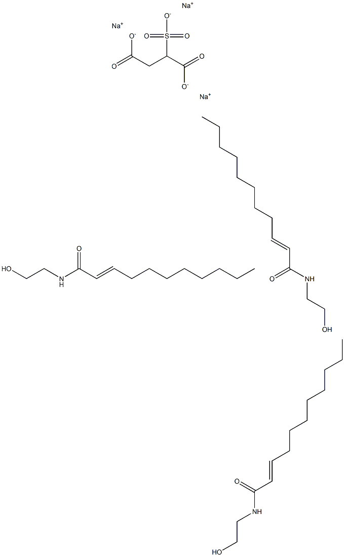 UNDECYLENICACIDMONOETHANOLAMIDESULPHOSUCCINATE,SODIUM. Struktur