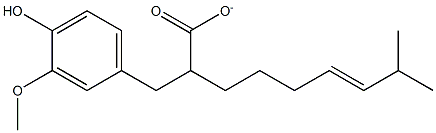 4-HYDROXY-3-METHOXYBENZYL(E)-8-METHYL-6-NONENOATE Struktur