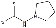 1-PYRROLIDINEDITHIOCARBAMATE Struktur