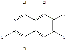 1,2,3,5,6,8-HEXACHLORONAPHTHALENE Struktur