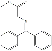 METHYL2-((DIPHENYLMETHYLIDEN)AMINO)ACETATE Struktur