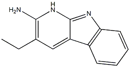 PYRIDO(2,3-B)INDOLE,2-AMINO-3-ETHYL- Struktur