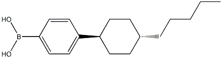 4-trans(4-n-Pentylcyclohexyl)phenylboronicacid Struktur