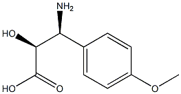 (2S,3S)-3-Amino-2-hydroxy-3-(4-methoxy-phenyl)-propanoic acid Struktur