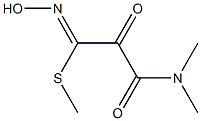 Ethanimidothioic acid, 2-(dimethylamino)carbonyl-N-hydroxy-2-oxo-, methyl ester Struktur