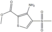 3-Amino-4-methanesulfonyl-thiophene-2-carboxylic acid methyl ester Struktur