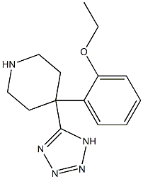 4-(2-Ethoxy-phenyl)-4-(1H-tetrazol-5-yl)-piperidine Struktur