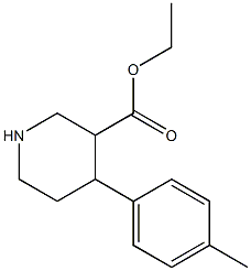 4-p-Tolyl-piperidine-3-carboxylic acid ethyl ester Struktur