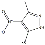 (5-Methyl-4-nitro-2H-pyrazol-3-ylsulfanyl)- Struktur