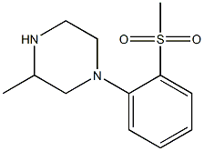 1-[2-(Methylsulfonyl)phenyl]-3-methylpiperazine Struktur