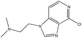 2-(4-chloro-1H-imidazo[4,5-c]pyridin-1-yl)-N,N-dimethylethanamine Struktur