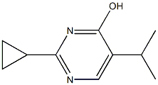 2-cyclopropyl-5-(1-methylethyl)pyrimidin-4-ol Struktur