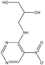 3-[(5-nitropyrimidin-4-yl)amino]propane-1,2-diol Struktur