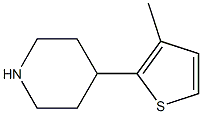 4-(3-methylthiophen-2-yl)piperidine Struktur