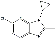 5-chloro-3-cyclopropyl-2-methyl-3H-imidazo[4,5-b]pyridine Struktur