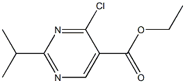 ethyl 4-chloro-2-(1-methylethyl)pyrimidine-5-carboxylate Struktur