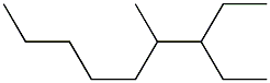 4-methyl-3-ethylnonane Struktur