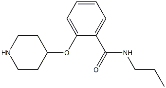 2-(4-PIPERIDINYLOXY)-N-PROPYLBENZAMIDE Struktur