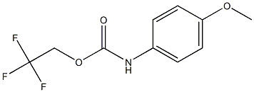 2,2,2-TRIFLUOROETHYL 4-METHOXYPHENYLCARBAMATE Struktur