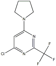 4-CHLORO-6-PYRROLIDIN-1-YL-2-TRIFLUOROMETHYLPYRIMIDINE, 95+% Struktur