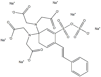 4 4-DIAMINOSTILBENE-2,2-DISULFONIC ACID-N N N N-TETRAACETIC ACID SODIUM SALT 99% Struktur