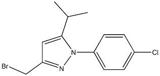 3-BROMOMETHYL-5-ISOPROPYL-N-(4-CHLORO PHENYL)-PYRAZOLE Struktur