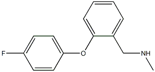 2-(4-FLUOROPHENOXY)-N-METHYLBENZYLAMINE Struktur