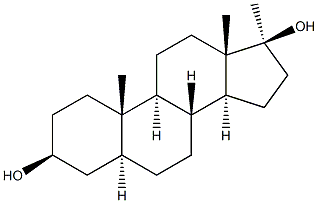 17A-METHYL-5A-ANDROSTANE-3B,17B-DIOL Struktur