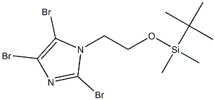 2,4,5-TRIBROMO-1-[2-(TERT-BUTYL-DIMETHYL-SILANYLOXY)-ETHYL]-1H-IMIDAZOLE Struktur