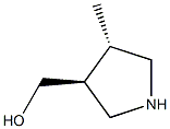 ((3S,4S)-4-methylpyrrolidin-3-yl)methanol Struktur