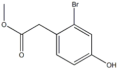 ALPHA-BROMO-(4-HYDROXYPHENYL) ACETIC ACID METHYL ESTER Struktur