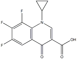 1-CYCLOPROPYL-6,7,8-TRIFLUORO-1,4-DIHYDRO-4-OXO-3-QUINOLINECARBOXYLIC ACID Struktur