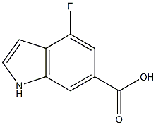 4-FLUOROINDOLE-6-CARBOXYLIC ACID Struktur