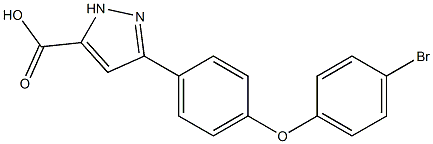 3-(4-(4-bromophenoxy)phenyl)-1H-pyrazole-5-carboxylic acid Struktur